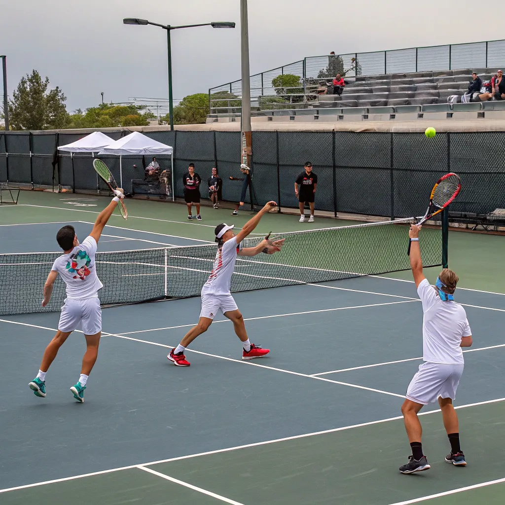 TALANEXIS tennis team in action